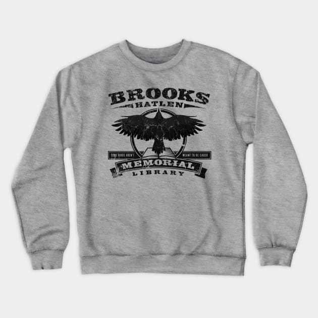 Brooks Memorial Library Crewneck Sweatshirt by MindsparkCreative